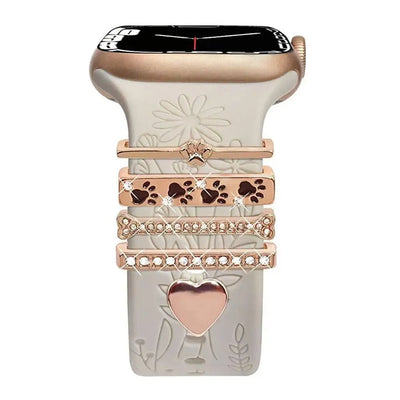 Diamond Decorative Rings iwatch Strap