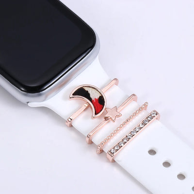 Diamond Decorative Rings iwatch Strap