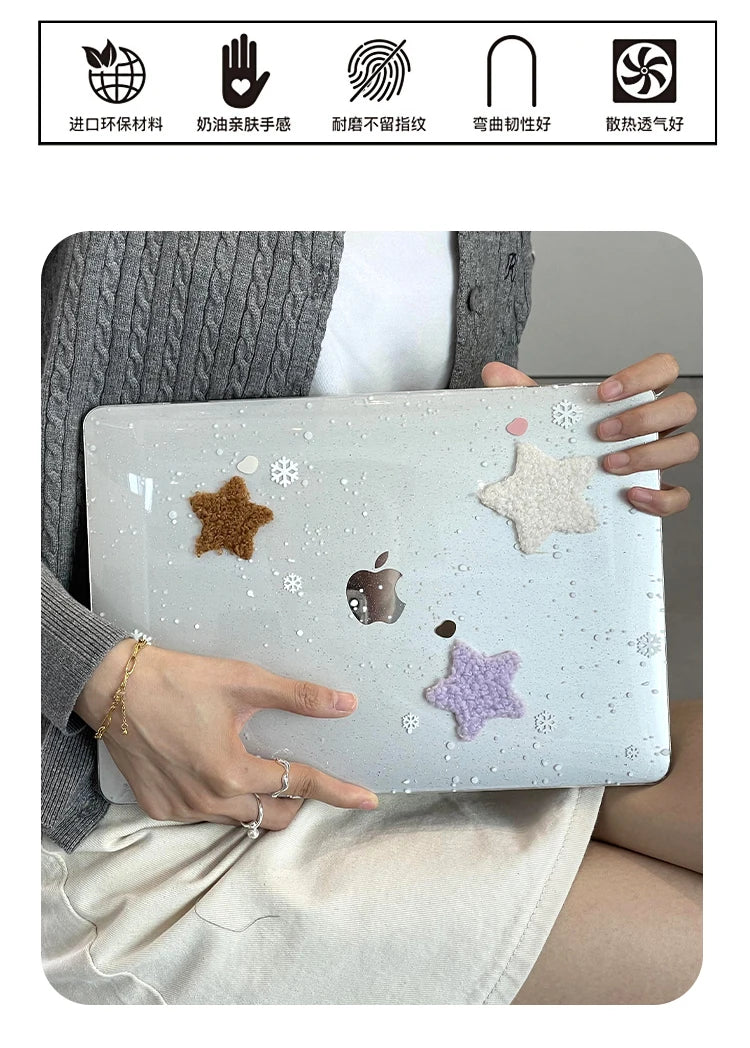 Macbook Air Bling Stars Cover