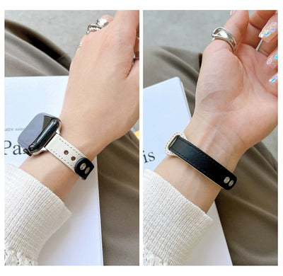 Thin Leather Strap for Apple Watch