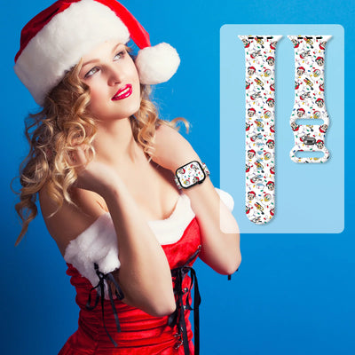 iWatch Christmas Mich Printed Strap