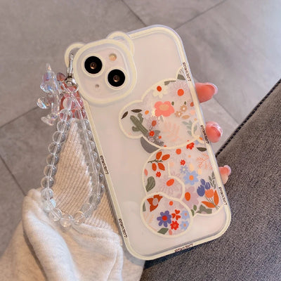 3D Flower iPhone Chain Cover
