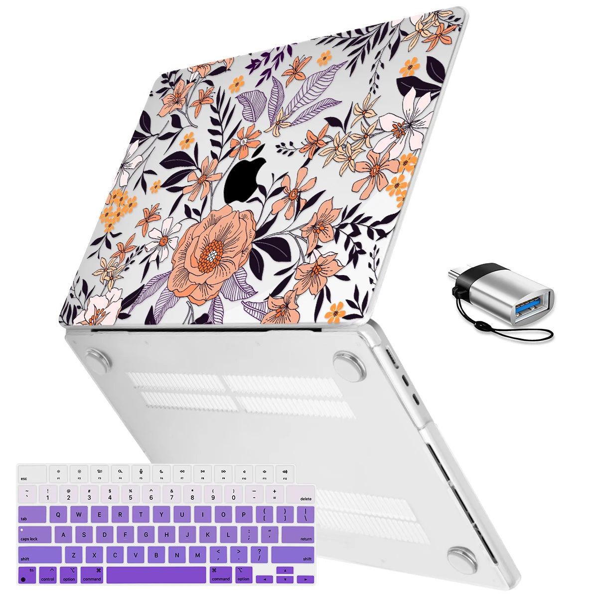 Blue Butterfly Crystal Case for MacBook