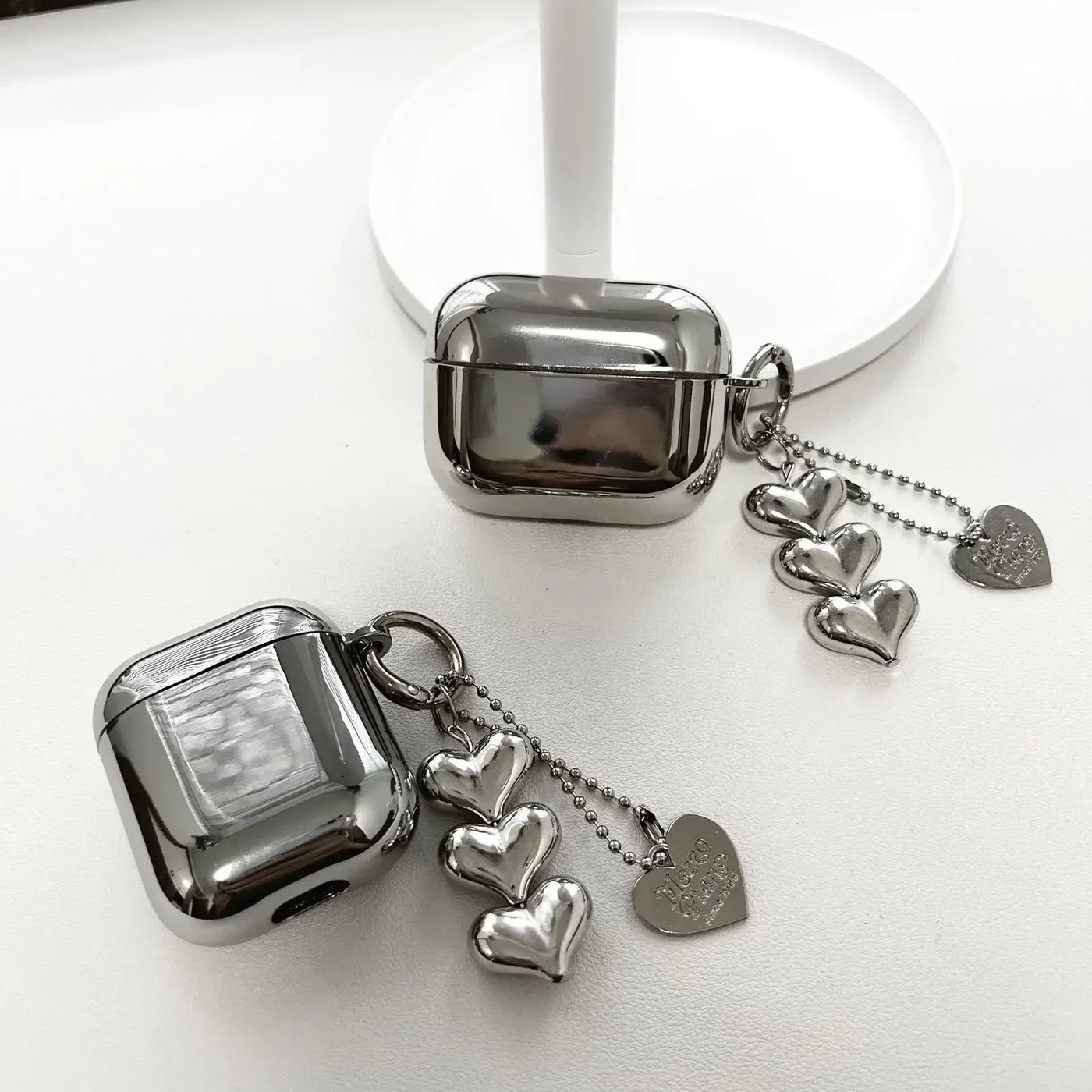 Heart Key-chain Airpods Case