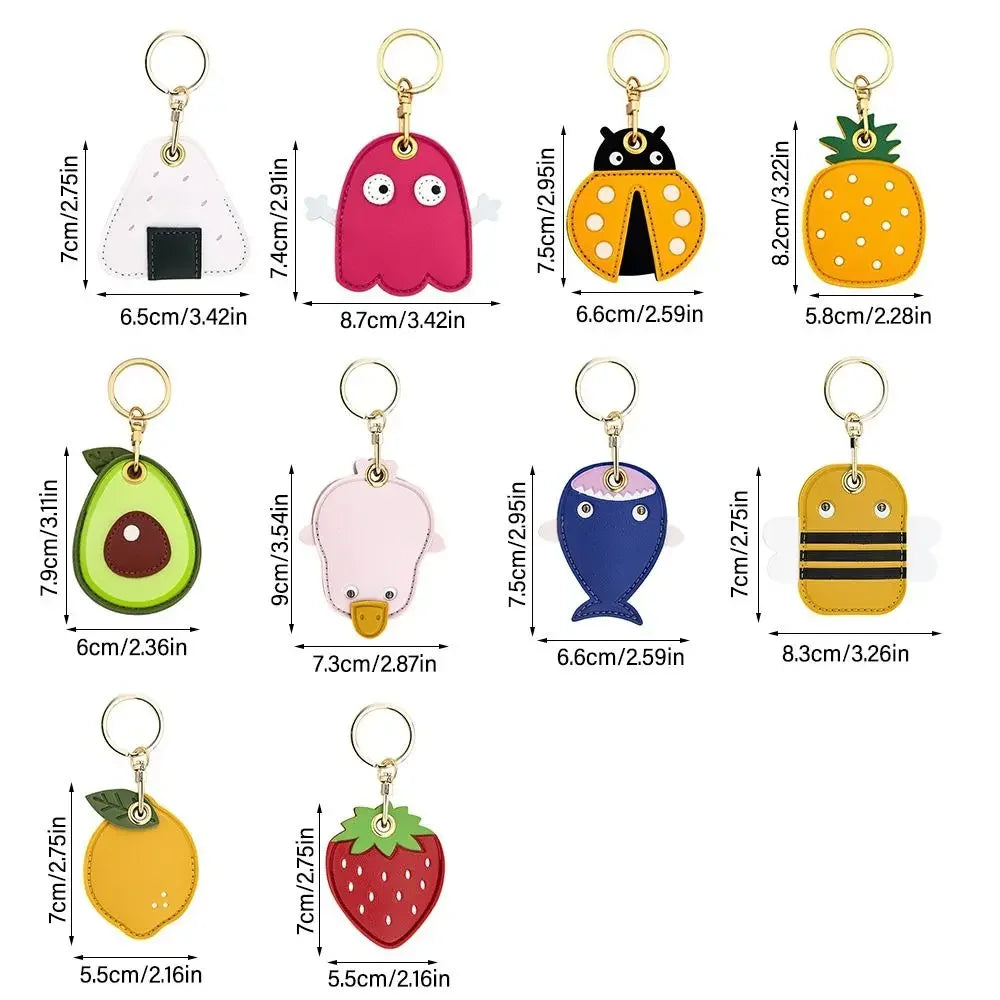 Cute Fruits Airtag Key-chain Cover