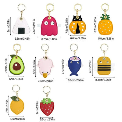 Cute Fruits Airtag Key-chain Cover