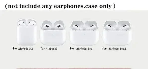 Airpods White Retro Rose Case