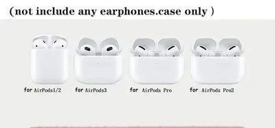Airpods White Retro Rose Case