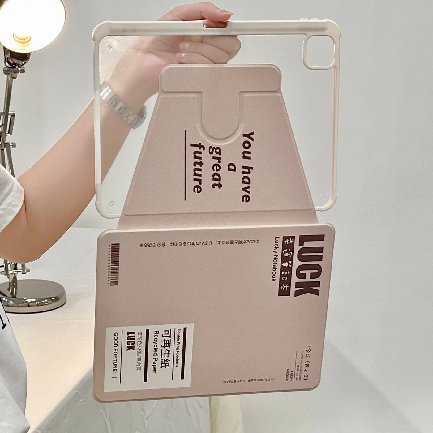 Cute notebook iPad Case
