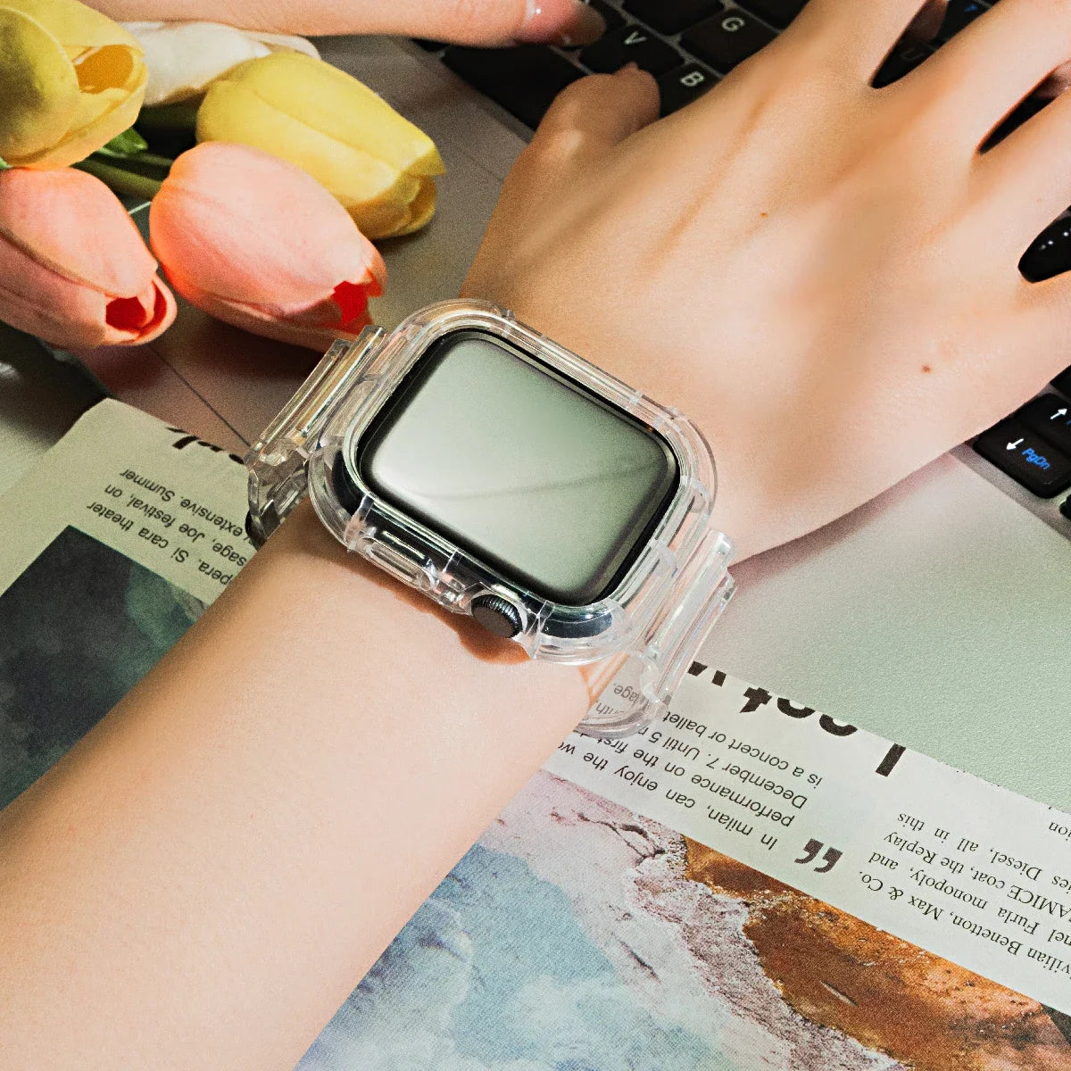 Transparent iWatch Band & Case