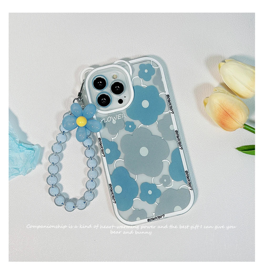 3D Flower iPhone Chain Cover