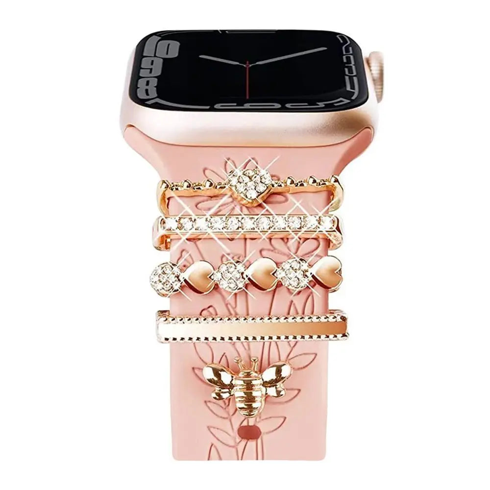 Diamond Decorative Rings iwatch Strap