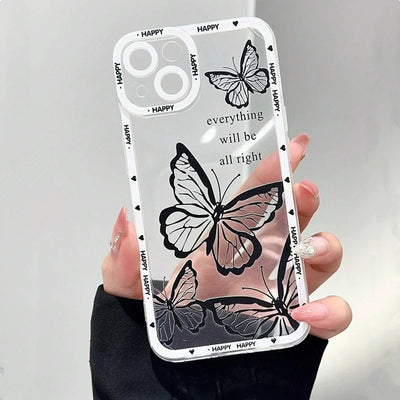 Pink Butterfly iPhone Cover