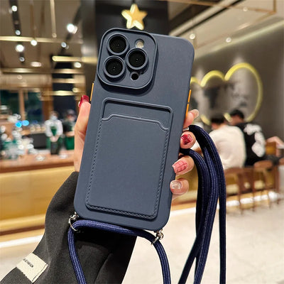iPhone Cover with Card Bag