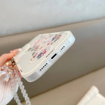 3D Flower iPhone Chain Cover