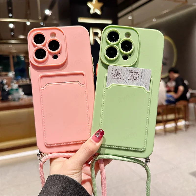 iPhone Cover with Card Bag
