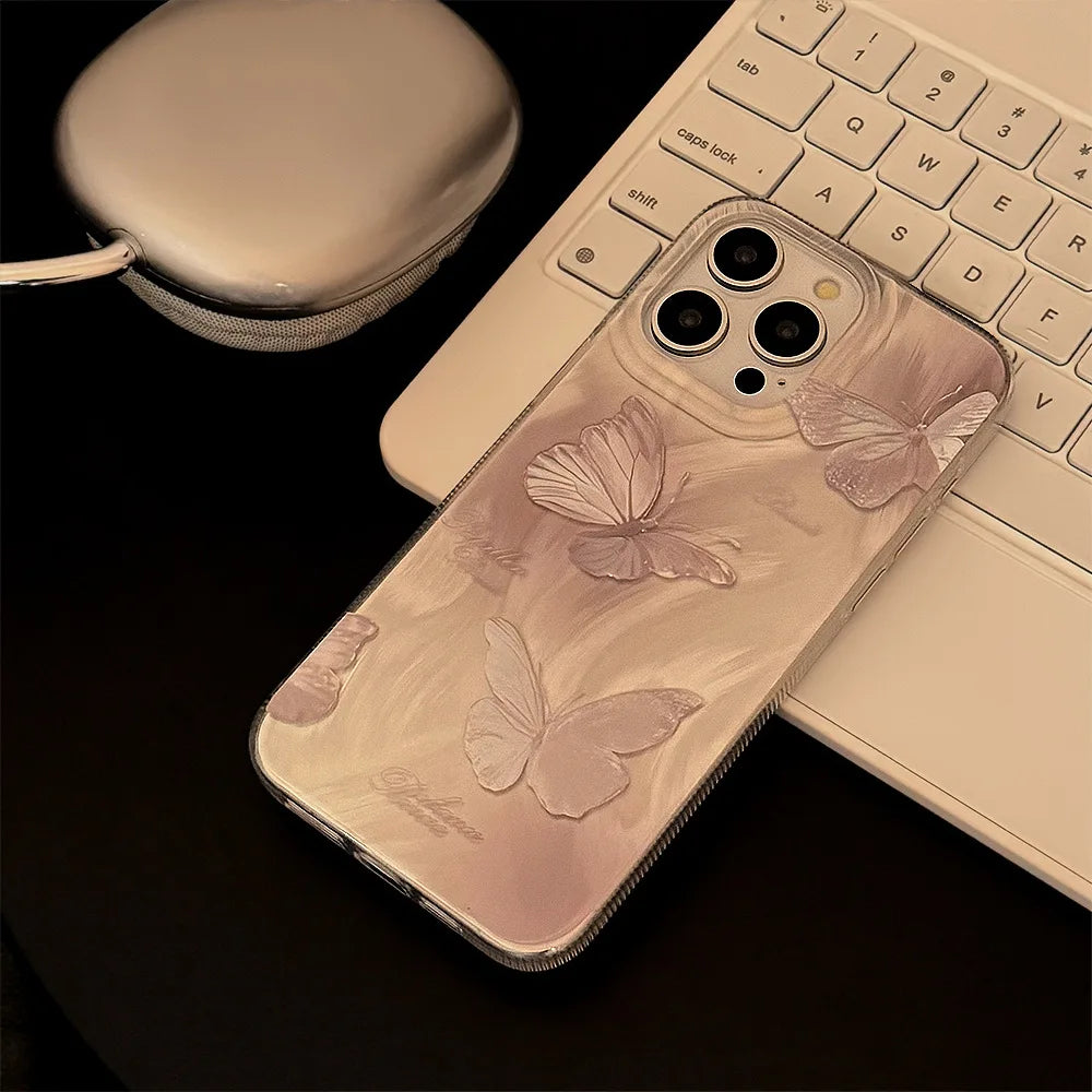 Butterfly shiny iPhone case