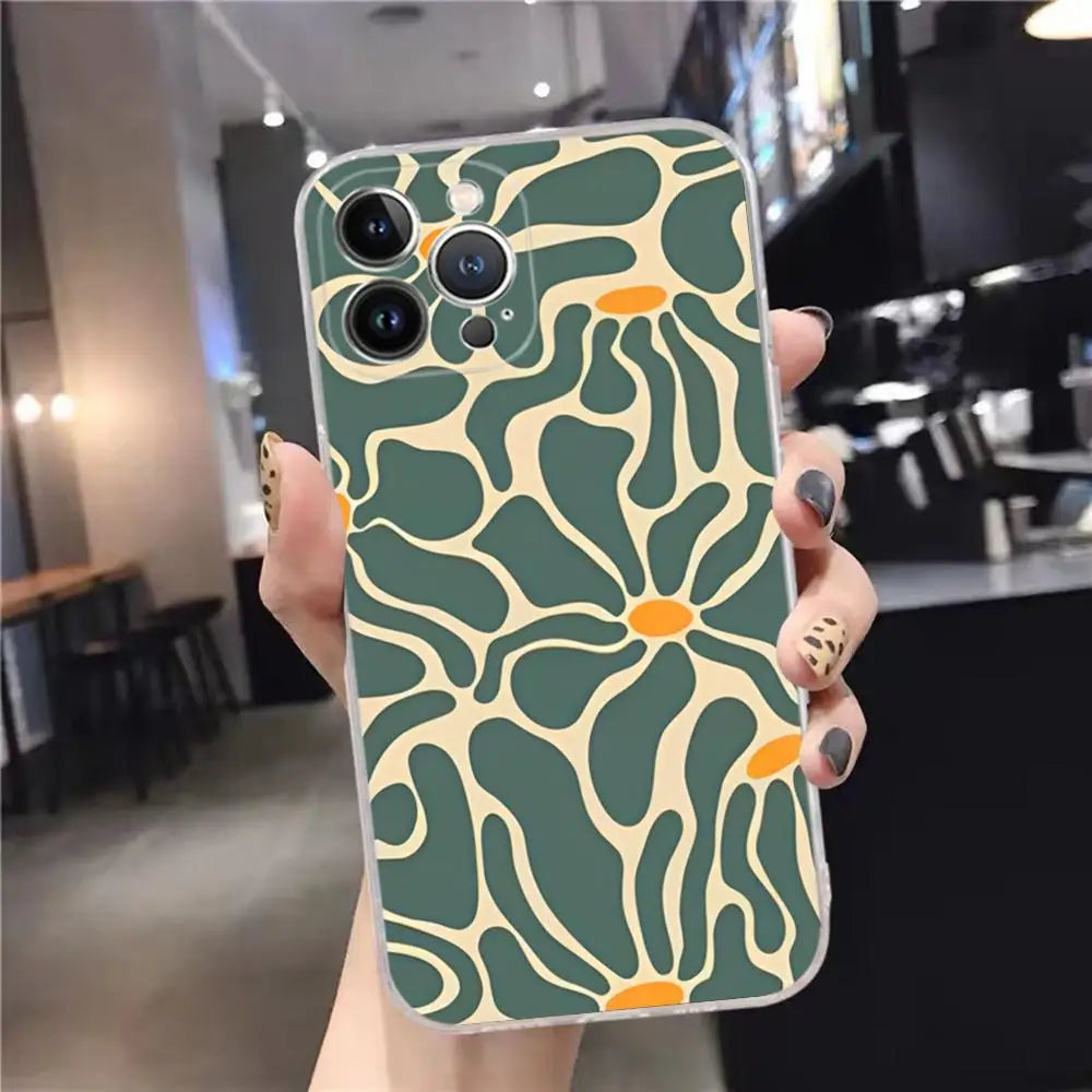 Abstract Flower iPhone Case