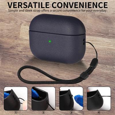 Leather grain Case For AirpPods