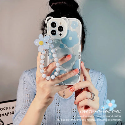 3D Flower iPhone Chain Cover