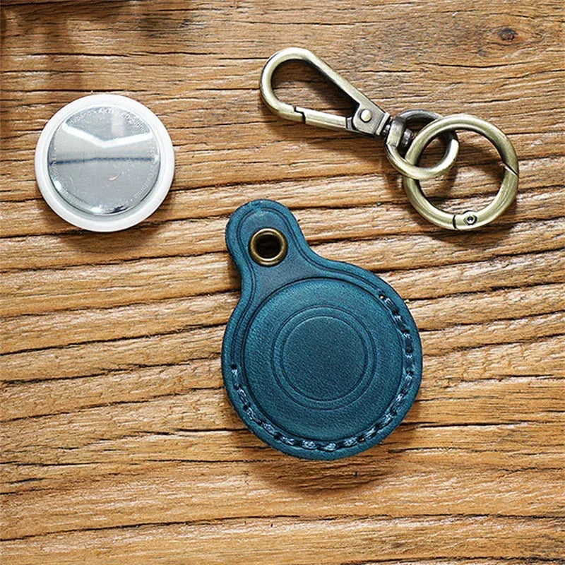 Airtag Leather KeyRing Case