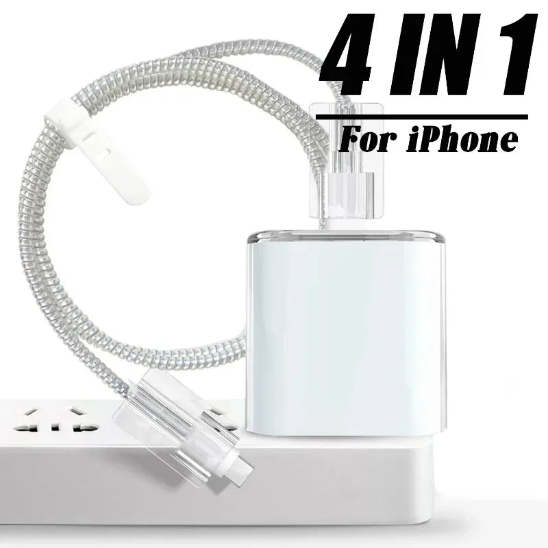 Transparent Charger Cover With Ties