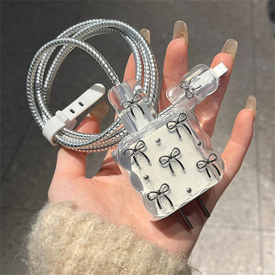 Bowknot Pearl Charging Protector Case