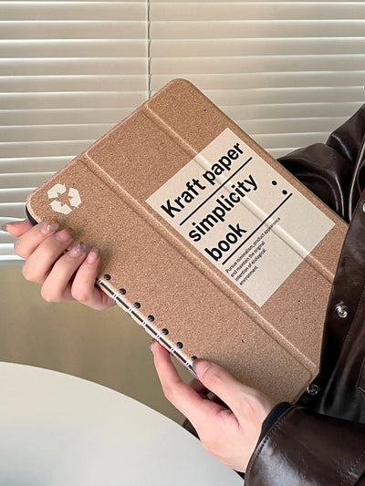 Cute notebook iPad Case