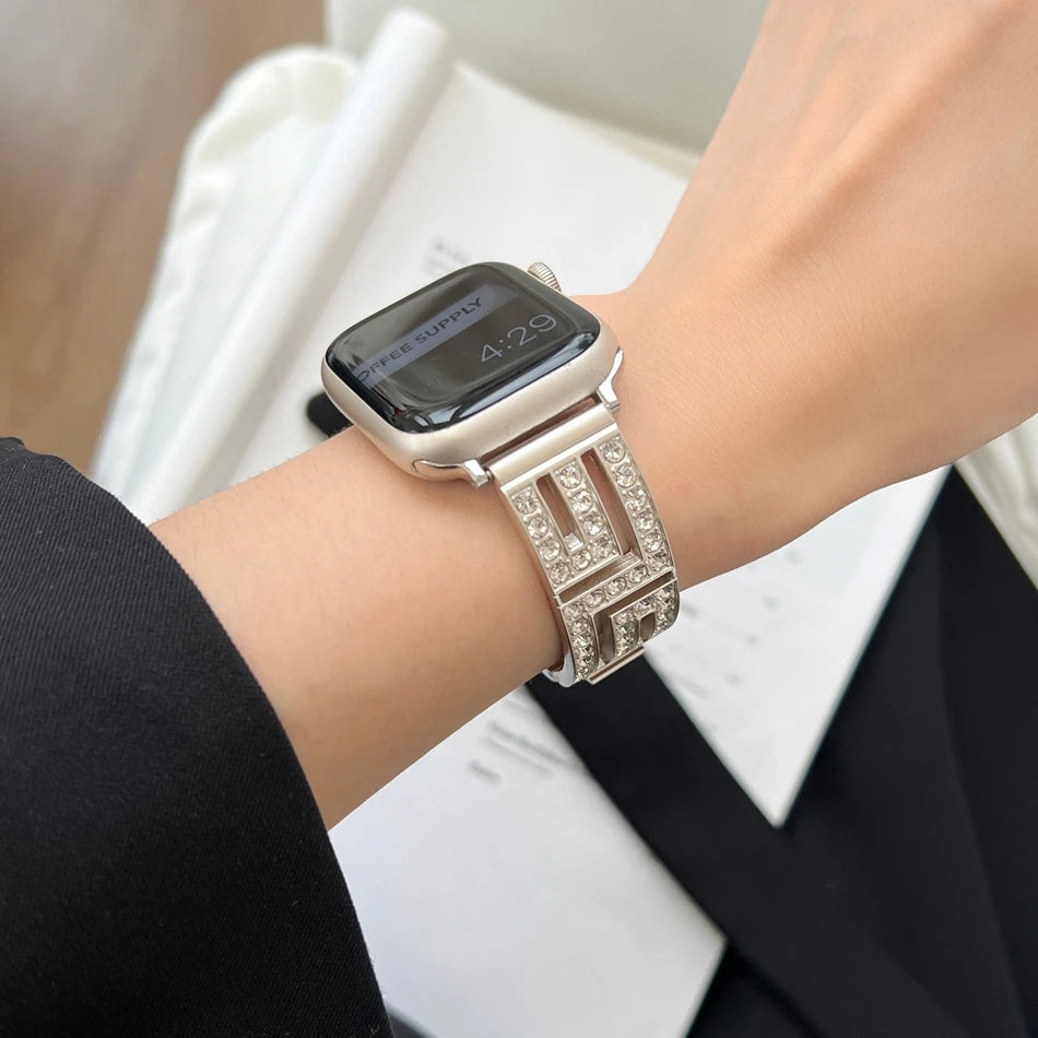 Luxury Diamond iWatch Bracelet