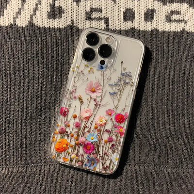 Transparent Flower iPhone Cover