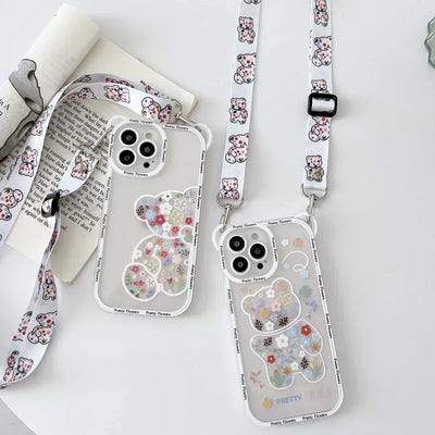Cute Bear Cross-body Case