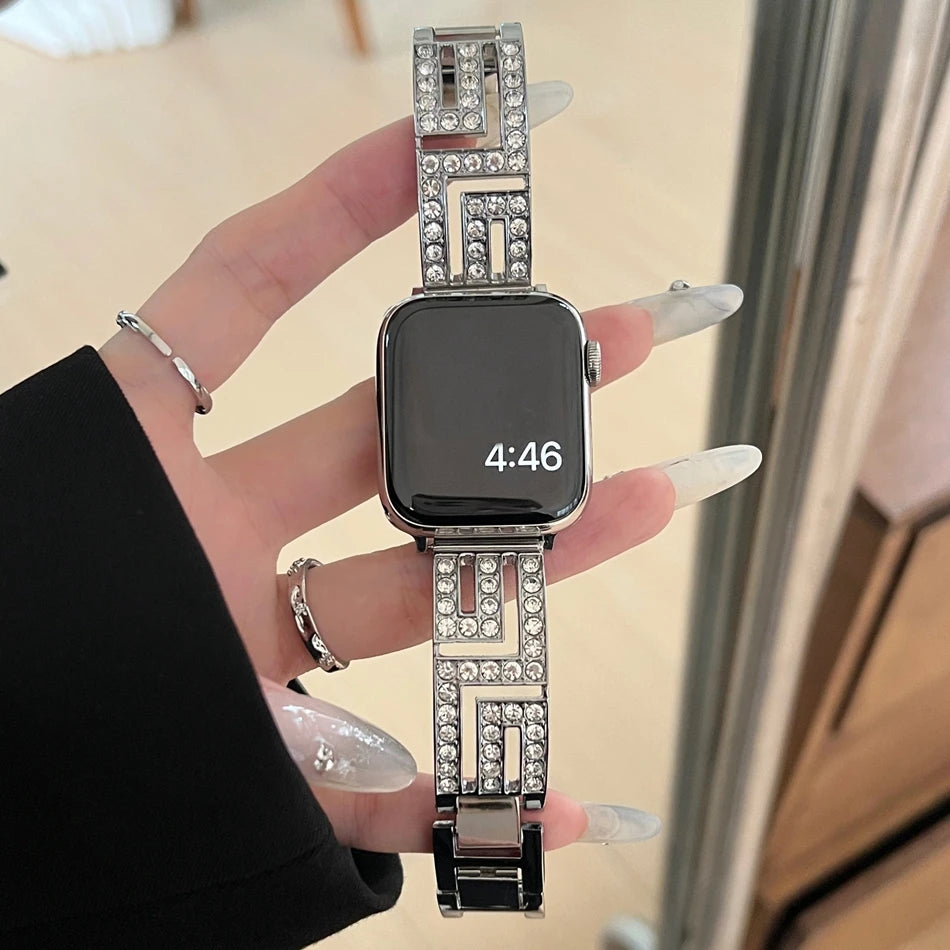 Luxury Diamond iWatch Bracelet