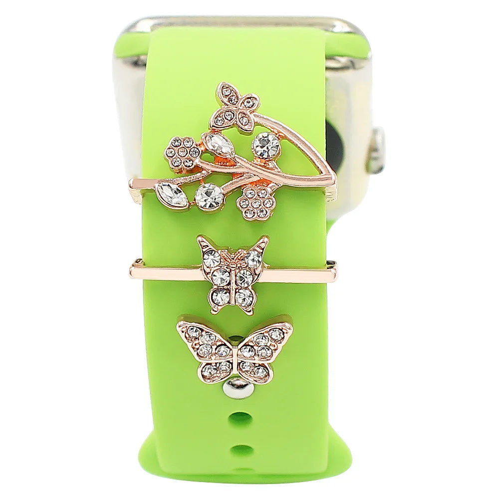 Diamond Decorative Rings iwatch Strap