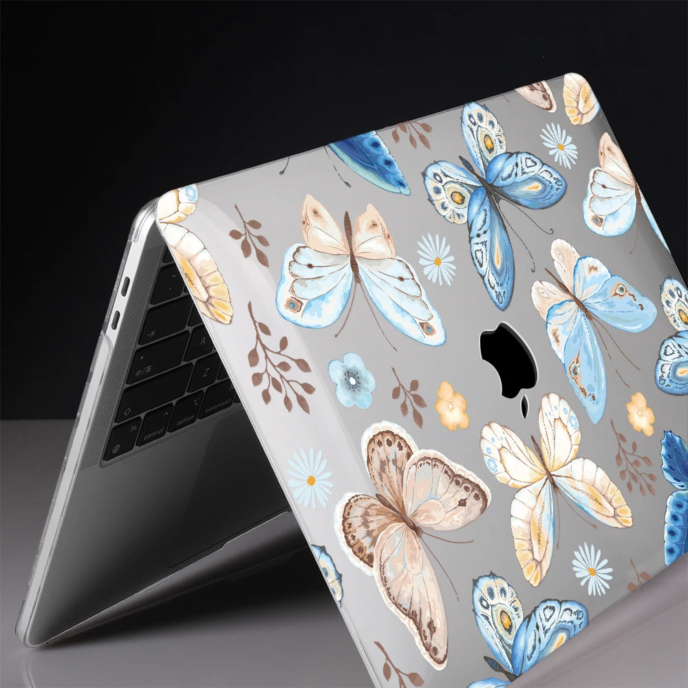 Blue Butterfly Crystal Case for MacBook