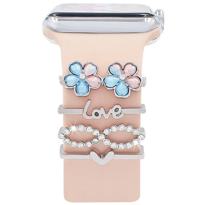 Diamond Decorative Rings iwatch Strap