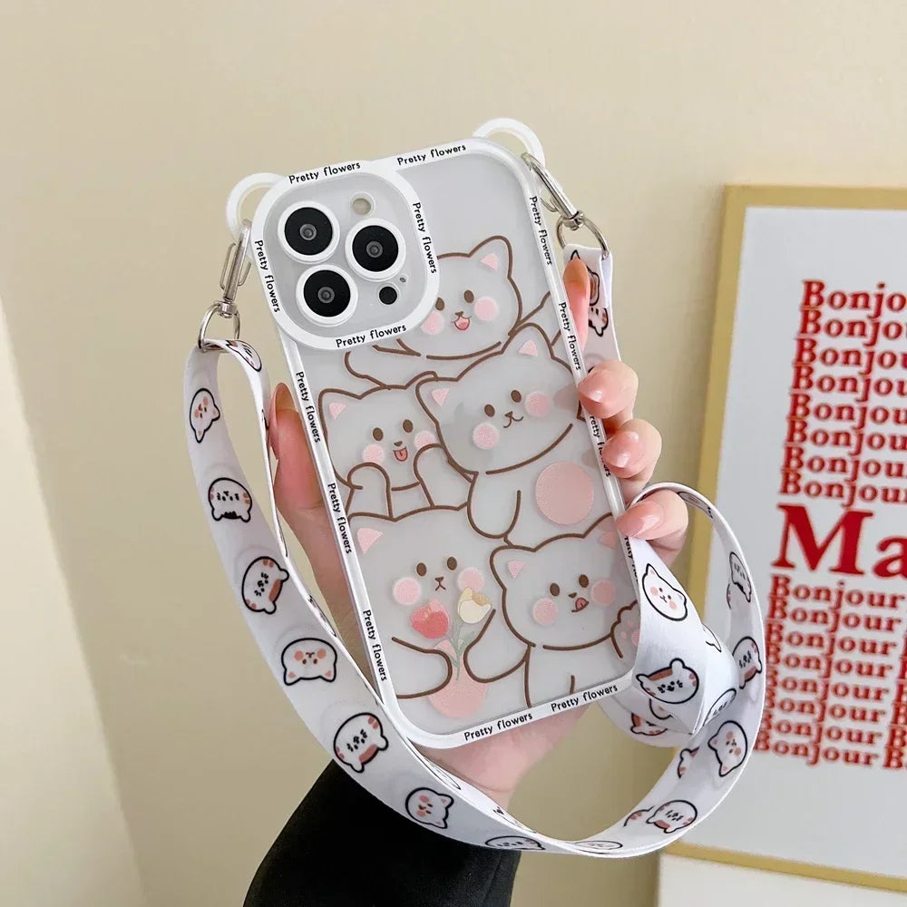 Cute Bear Cross-body Case
