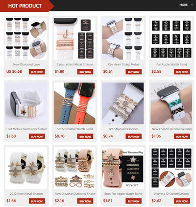 Diamond Decorative Rings iwatch Strap