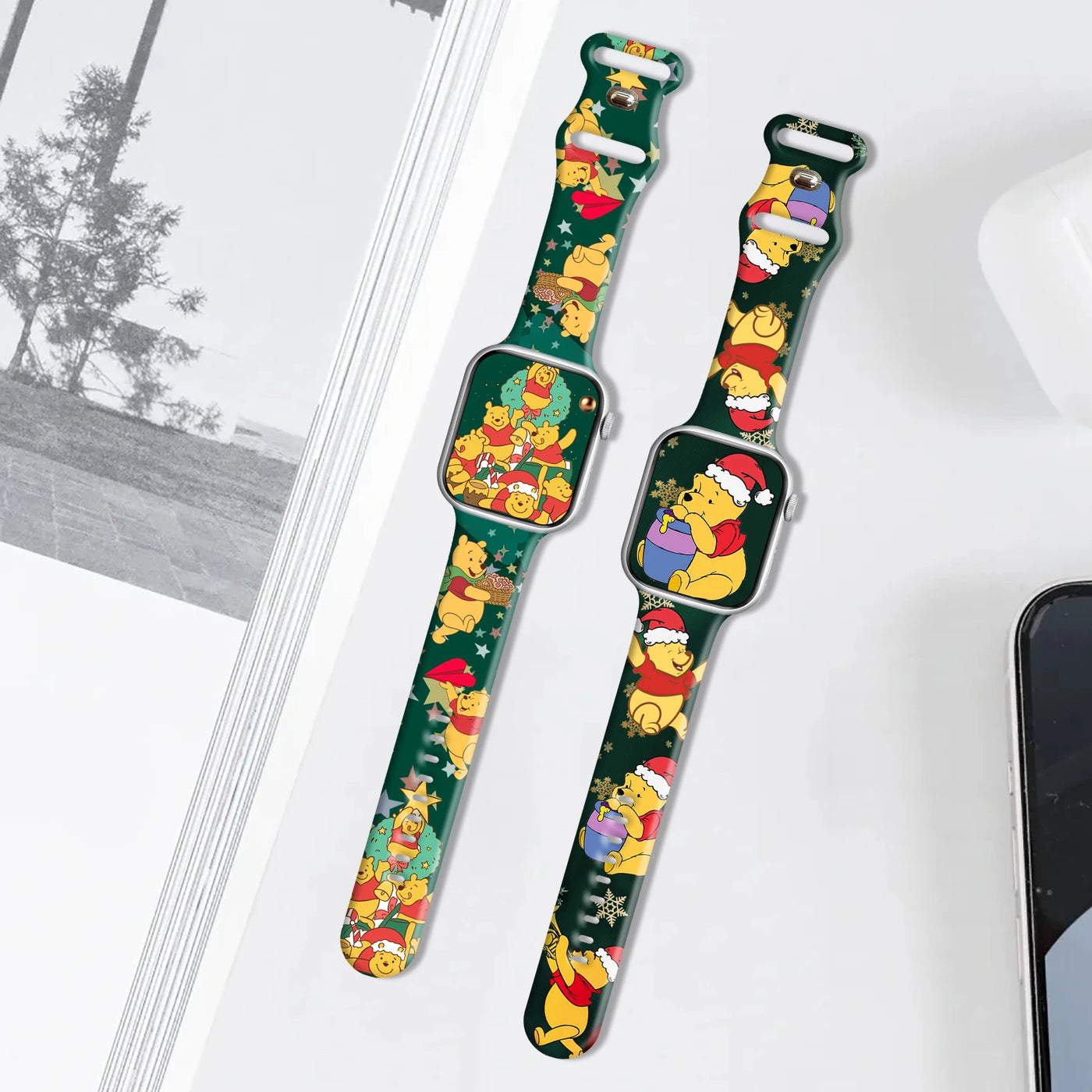 Disney Pooh Bear Christmas Strap for Apple Watch