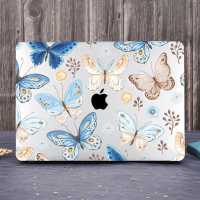 Blue Butterfly Crystal Case for MacBook