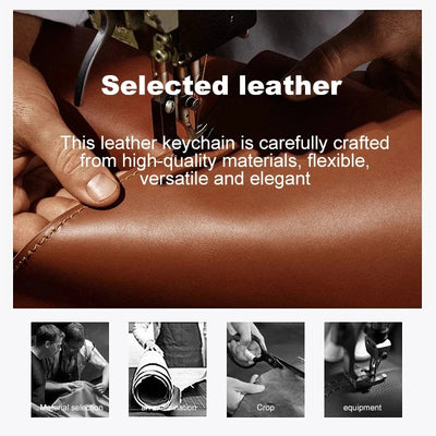 Leather Hangable AirTag Case