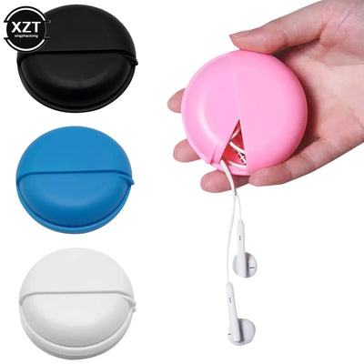 Round Earphone Case