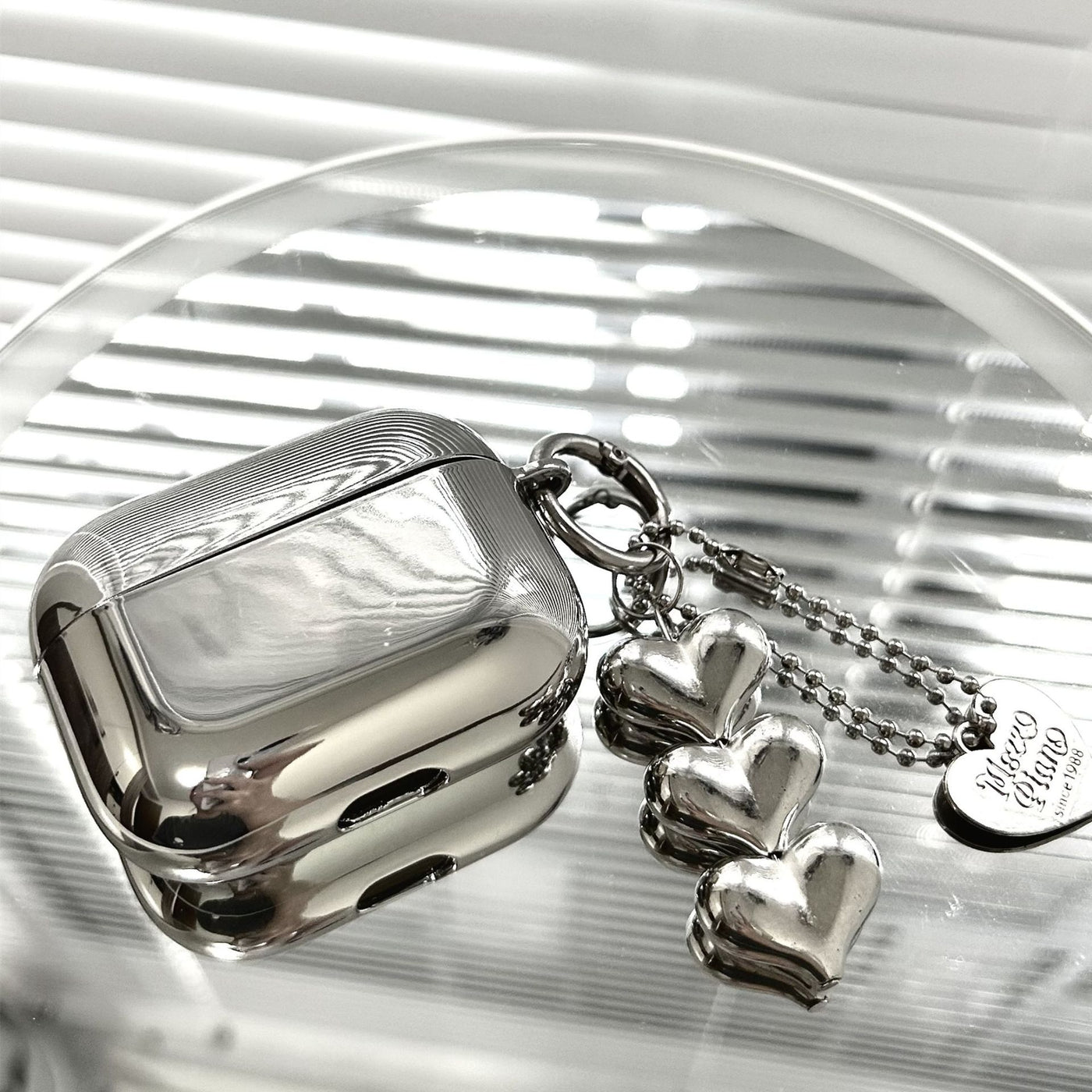 Heart Key-chain Airpods Case