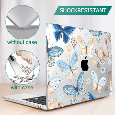 Blue Butterfly Crystal Case for MacBook
