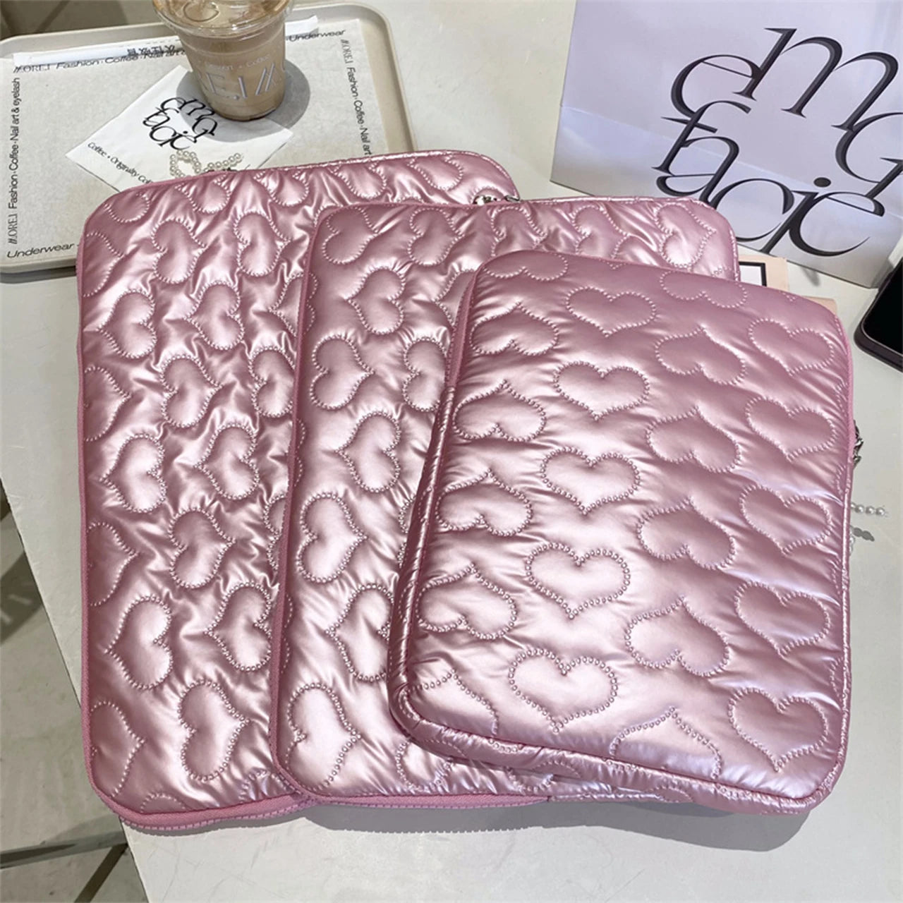 Hearts Pattern Macbook Air Bag