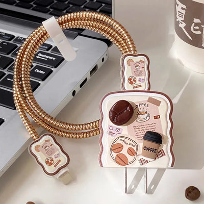 Cute Coffee Charger Cover