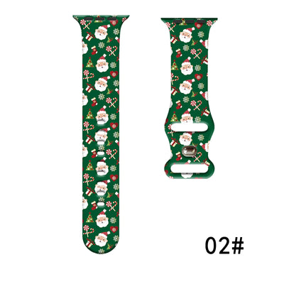 Colorful Christmas Silicone Strap