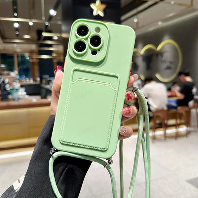 iPhone Cover with Card Bag
