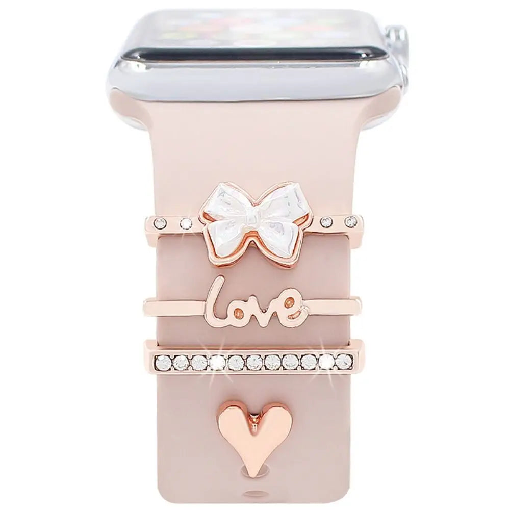 Diamond Decorative Rings iwatch Strap