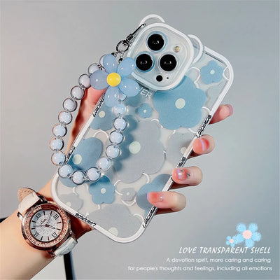 3D Flower iPhone Chain Cover