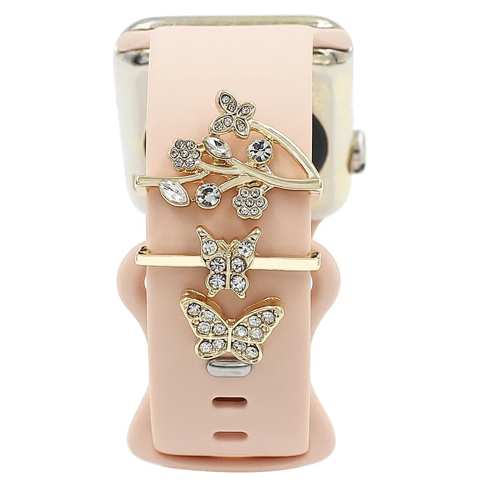 Diamond Decorative Rings iwatch Strap